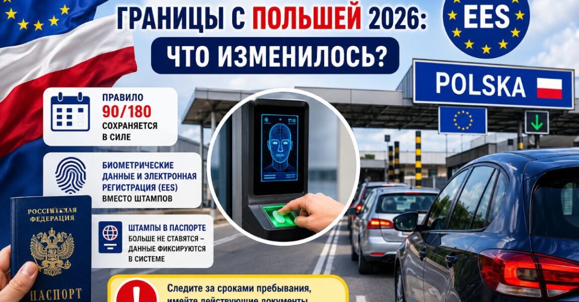 Правила пересечения границы с Польшей в 2026 году: что изменилось?